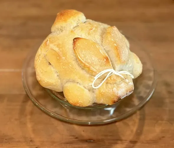 Seasonal bunny-shaped sourdough loaf